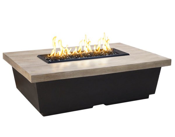 American Fyre Designs - Reclaimed Wood Contempo Rectangle Fire Table - Image 2