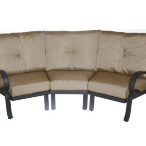 Scarlett 3pc Curved Sofa With Cushions
