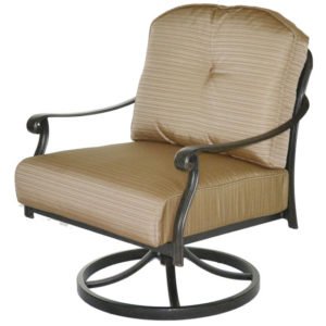 Sea Side Swivel Club Chair with cushions