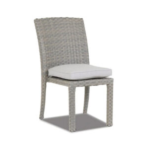 outdoor armless dining chair