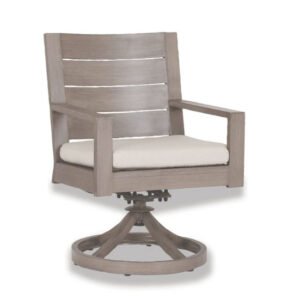 outdoor swivel dining chair