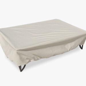 Medium Rectangle Fire Pit Table Ottoman Patio Cover